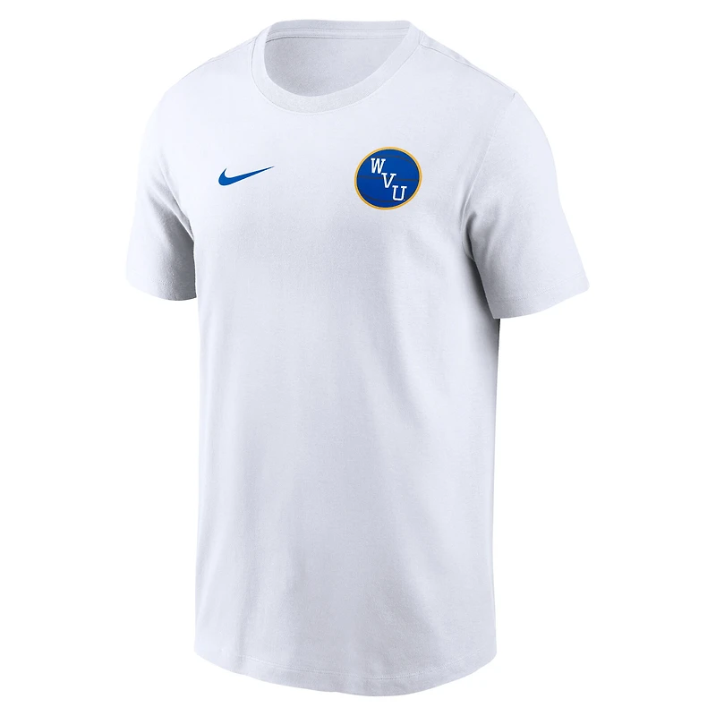 Men's Nike Jerry West White Virginia Mountaineers Warm Up T-Shirt