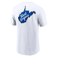 Men's Nike Jerry West White Virginia Mountaineers Warm Up T-Shirt