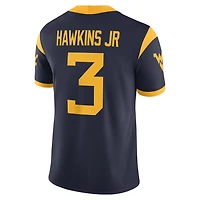 Men's Nike Michael Hawkins Jr. Navy West Virginia Mountaineers Game Football Jersey