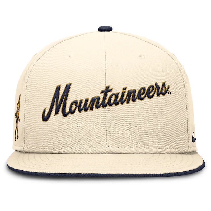 Men's Nike Natural West Virginia Mountaineers 2026 Primetime True Fitted Hat