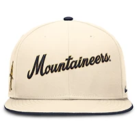 Men's Nike Natural West Virginia Mountaineers 2026 Primetime True Fitted Hat