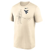 T-shirt Nike Natural West Virginia Mountaineers Campus Shadow Legend Performance pour homme