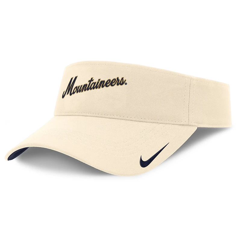 Visière ajustable Nike Natural West Virginia Mountaineers Primetime Ace pour homme