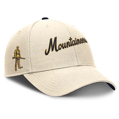 Casquette ajustable Nike Natural West Virginia Mountaineers Primetime Rise pour homme