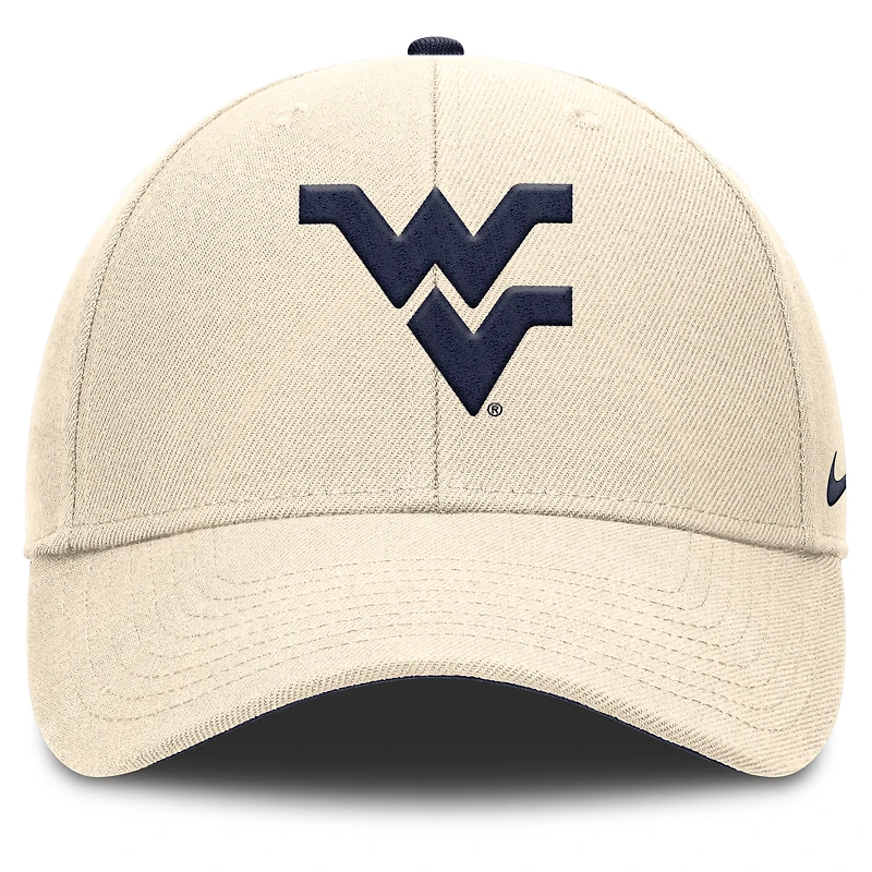 Casquette ajustable Nike Natural West Virginia Mountaineers Primetime Rise Dri-FIT pour homme