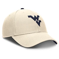 Casquette ajustable Nike Natural West Virginia Mountaineers Primetime Rise Dri-FIT pour homme