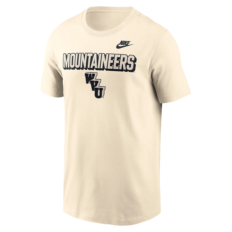 Men's Nike Natural West Virginia Mountaineers Team Bold T-Shirt
