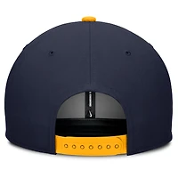 Men's Nike Navy/Cream West Virginia Mountaineers Pro Legacy Script Snapback Hat