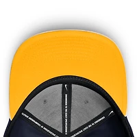 Men's Nike Navy/Cream West Virginia Mountaineers Pro Legacy Script Snapback Hat