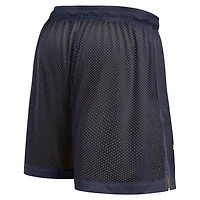 Men's Nike Navy/Gold West Virginia Mountaineers Courtside Standard Issue Dri-FIT Reversible Shorts