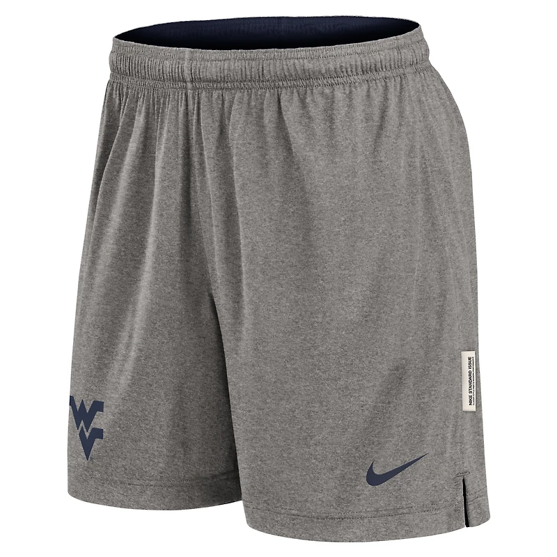 Men's Nike Navy/Heather Gray West Virginia Mountaineers Player Reversible Shorts
