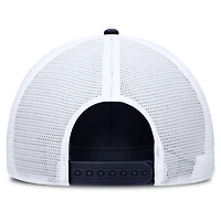 Men's Nike  Navy/White West Virginia Mountaineers 2025 On-Field Rise Engineered Trucker Adjustable Hat