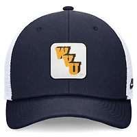 Men's Nike Navy/White West Virginia Mountaineers Legacy Rise Mascot Trucker Adjustable Hat