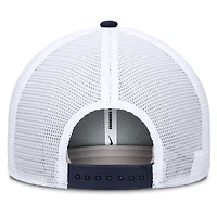 Men's Nike Navy/White West Virginia Mountaineers Rise Primetime Performance Trucker Adjustable Hat