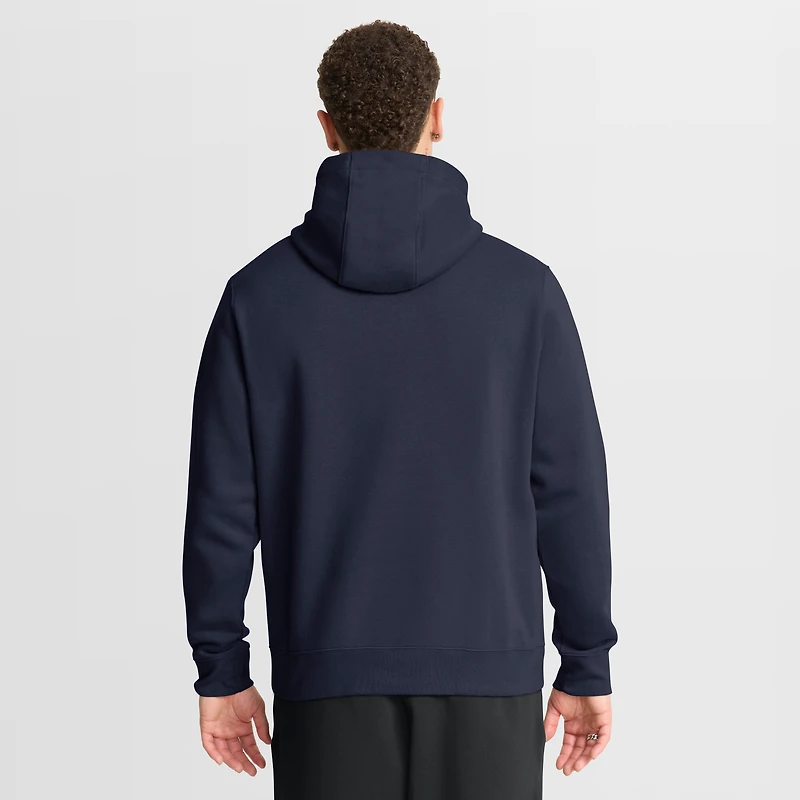 Sweat à capuche Nike bleu marine West Virginia Mountaineers 1965 Throwback Club Fleece pour homme