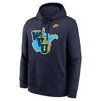 Men's Nike White West Virginia Mountaineers 1965 Throwback Club Fleece Hoodie