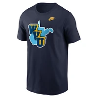 Men's Nike Navy West Virginia Mountaineers 1965 Throwback T-Shirt