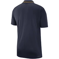 Polo Performance Nike West Virginia Mountaineers 2023 Coaches pour Homme - Bleu Marine