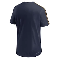 Haut Nike bleu marine West Virginia Mountaineers 2024 Sideline Coach Performance pour homme