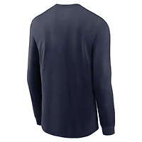 Men's Nike Navy West Virginia Mountaineers 2024 Sideline Legend Performance Long Sleeve T-Shirt