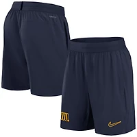 Short Nike pour homme, bleu marine, West Virginia Mountaineers 2024 Sideline Performance