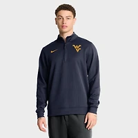 Pull Nike bleu marine West Virginia Mountaineers 2025 Coaches Premium Dri-FIT à demi-zip pour homme