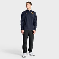 Men's Nike Navy West Virginia Mountaineers 2025 Coaches Premium Dri-FIT Half-Zip Pullover