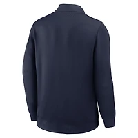 Men's Nike Navy West Virginia Mountaineers 2025 Coaches Premium Dri-FIT Half-Zip Pullover