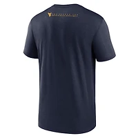 Men's Nike Navy West Virginia Mountaineers 2025 Courtside Basketball Legend Dri-FIT T-Shirt