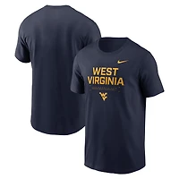 Men's Nike Navy West Virginia Mountaineers 2025 Courtside Basketball Performance T-Shirt