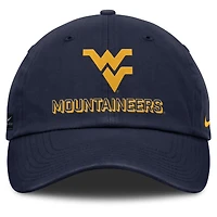 Casquette ajustable Nike bleu marine West Virginia Mountaineers 2025 On-Field Club pour homme
