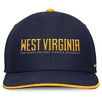 Men's Nike Navy West Virginia Mountaineers 2025 On-Field Pro Performance Adjustable Hat
