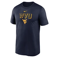T-shirt Nike bleu marine West Virginia Mountaineers 2025 Sideline Legend Dri-FIT pour homme