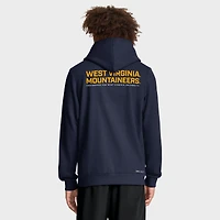 Sweat à capuche Nike bleu marine West Virginia Mountaineers 2025 Sideline Standard Issue Dri-FIT entièrement zippé pour homme