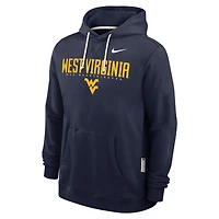 Sweat à capuche Nike Dri-FIT bleu marine des West Virginia Mountaineers 2025 pour homme