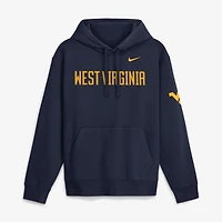 Men's Nike  Navy West Virginia Mountaineers 2026 Sideline Club Fleece Hoodie