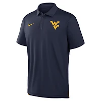 Polo Nike Dri-FIT bleu marine pour homme, West Virginia Mountaineers, tournée de fin saison 2026