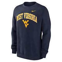 Sweat-shirt Nike bleu marine West Virginia Mountaineers Arch pour homme