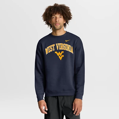 Men's Nike Navy West Virginia Mountaineers Arch Pullover Sweatshirt