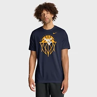 T-shirt Nike Dri-FIT bleu marine pour homme, modèle Icône Légende des Mountaineers de Virginie-Occidentale