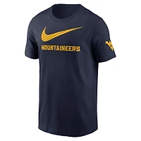 T-shirt Nike pour homme, bleu marine, mascotte du campus des Mountaineers de Virginie-Occidentale