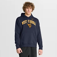Sweat à capuche Nike bleu marine West Virginia Mountaineers Club Fleece Arch pour homme