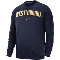 Sweat à capuche Nike West Virginia Mountaineers Club Fleece pour homme - Bleu marine
