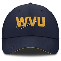 Casquette ajustable Nike bleu marine West Virginia Mountaineers Club Prep Performance pour homme