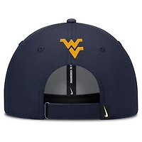 Casquette ajustable Nike bleu marine West Virginia Mountaineers Club Prep Performance pour homme