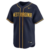 Maillot de baseball universitaire Nike bleu marine West Virginia Mountaineers pour homme, édition limitée
