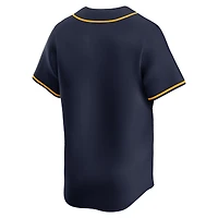 Men's Nike Navy West Virginia Mountaineers College Limited Baseball Jersey