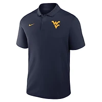 Polo Nike Dri-FIT Victory bleu marine pour homme, West Virginia Mountaineers