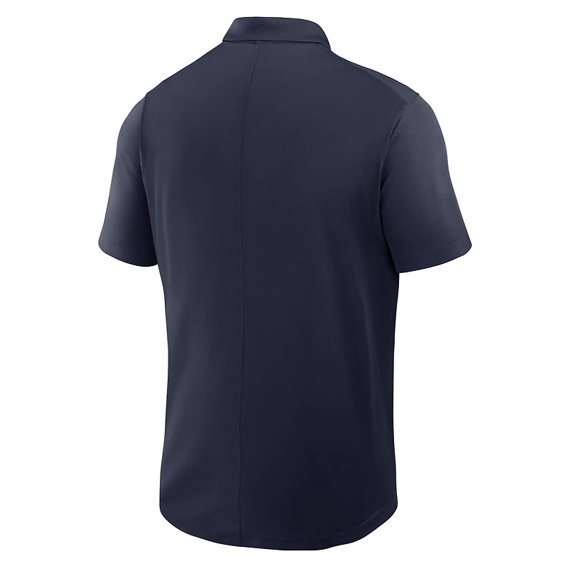 Polo Nike Dri-FIT Victory bleu marine pour homme, West Virginia Mountaineers