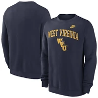 Sweat-shirt Nike bleu marine des West Virginia Mountaineers Legacy Classic pour homme